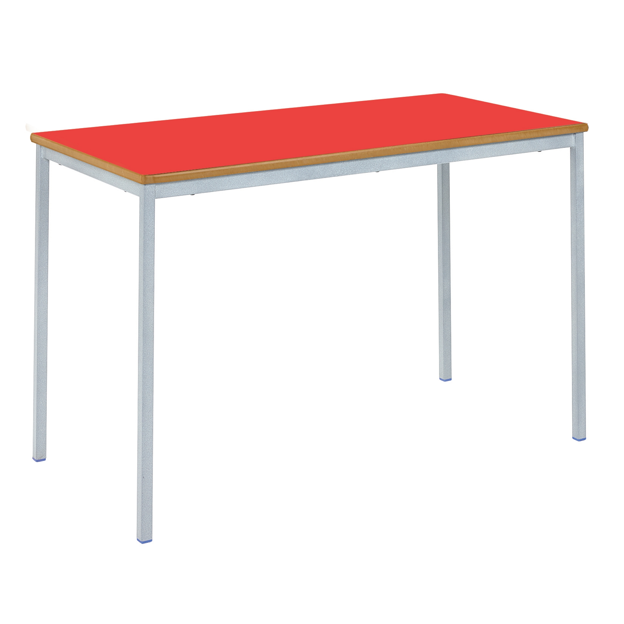 Classmates Rectangular Fully Welded Classroom Table - 1100 x 550 x 590mm - Red